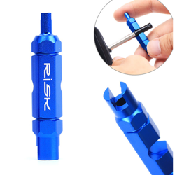 RISCHIO Bicicletta Valve Core Removal Tool per Schrader Presta Extender bici tubo di gomma strumento di Valve en oferta