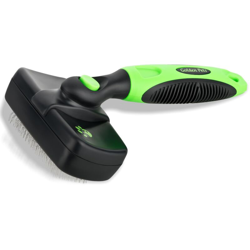 Golden Pets Spazzola autopulente per cani e gatti; adatta a peli corti o lunghi; per animali di piccola o grossa taglia; pulizia veloce ;con guida características