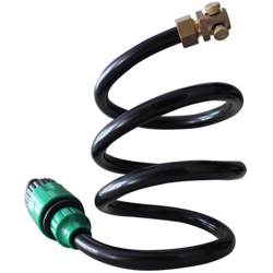 2 metri / radice (2 teste) Nero HG-3 Giardino Piscina Raffreddamento Sistema di spruzzatura regolabile a forma di serpente a bassa pressione en oferta