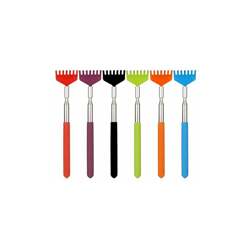 Hyrew - Grattaschiena telescopico in acciaio INOX, 6 pezzi, antigraffio, allungabile, grattaschiena, massaggio per schiena e testa, antigraffio en oferta