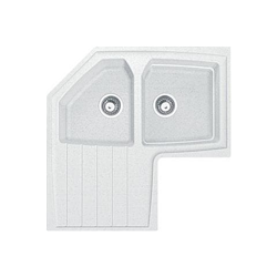 Lavello Atmosfera Da Incasso ATG621E Colore Bianco 2 Vasche en oferta