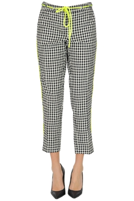 Vichy print trousers