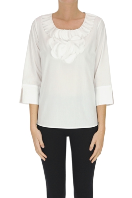 Cotton-blend blouse
