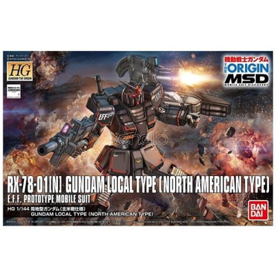 Model Kit Hg Gundam Local Type North America 1/144 Model Kit