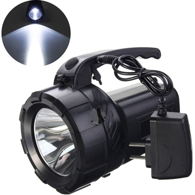 Drillpro - Torcia LED ricaricabile da 10w Potente batteria torcia e caricabatterie per emergenza escursionistica in campeggio