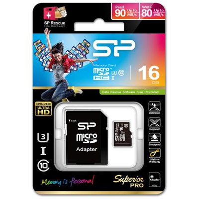 16GB MicroSDHC, MicroSDHC, UHS-I, Class 10