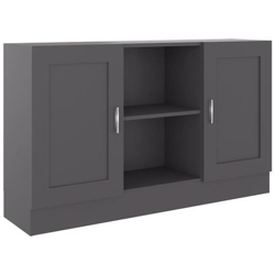 Credenza Grigia 120x30,5x70 Cm In Truciolato características
