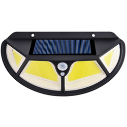 122COB applique da parete solare a quattro lati luce di induzione del corpo umano luminoso applique da parete luce da giardino impermeabile precio