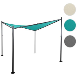 Gazebo Pergola Hwc-a41 Acciaio Poliestere 4x4m Azzurro en oferta