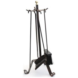 Set Camino, 4 Accessori, Ferro, 22xh. 58 Cm en oferta