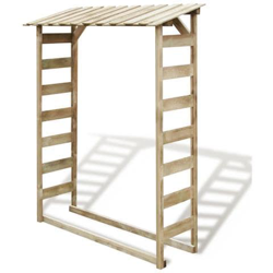 Deposito Per Legname Capanno 150x44x176 Cm Pino Impregnato características