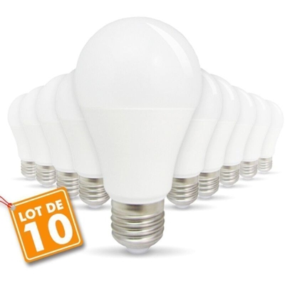 Eclairage Design - Lotto di 10 lampadine a LED E27 11W 4000K bianco naturale