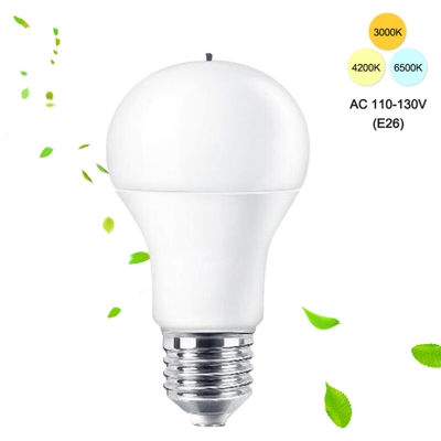 Lampada di purificazione dell'aria LED A60 AC110-130V (E26) regolabile a tre temperature di colore