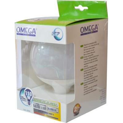 Omega - GLOBO G125 20W E27 2000LM 3000K