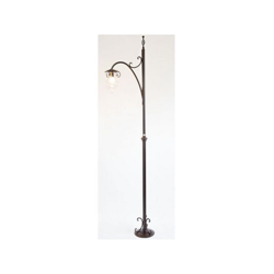 Lampade linea goccia lampione fiorentino 1 luce cm 280 ferro battuto e vetro en oferta