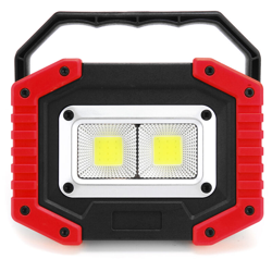 Drillpro - 2 Fari da lavoro LED impermeabili portatili ricaricabili COB 120W 3000LM per riparazioni auto di emergenza all'aperto e illuminazione da precio