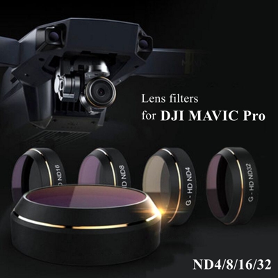 4Pcs HD ND4 ND8 ND16 ND32 Gimbal Camera Lens Filter set per DJI Mavic Pro per PGYTECH