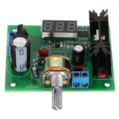 Regolatore di tensione regolabile LM317 Modulo di alimentazione step-low 2A + misuratore LED