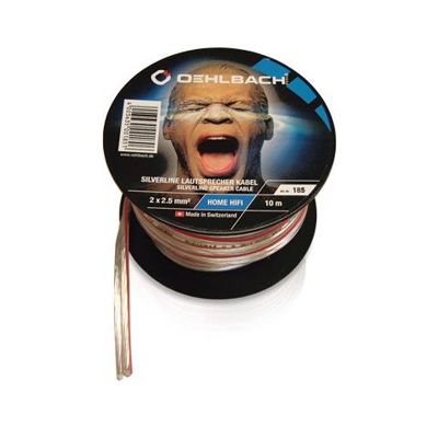 Silverline Speacker Cable, 30m, Trasparente