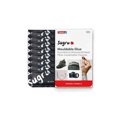 Colla modellabile tesa Sugru - Formula Originale - Nero (8 pezzi)