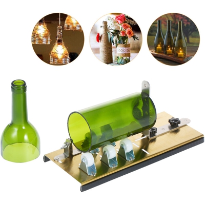 bottiglia di vetro bottiglia alcool bricolage cutter bottiglie di birra tagliatrice vino liquore whisky champagne o rotondo soda e Mason vasi per