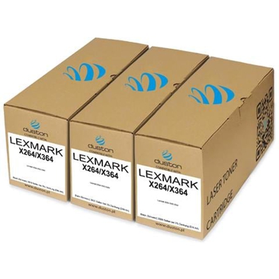 3x X264a21g Toner Negro Compatible Con Lexmark X363 X264 X364