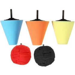 5 pezzi di spugna lucidante ceretta kit cono per auto características
