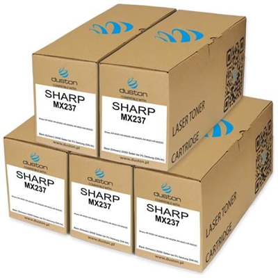 5x Mx237, Mx-237gt Toner Negro Compatible Con Sharp Ar-6020 Ar-6020d Ar-6020n Ar-6023 Ar-6023d