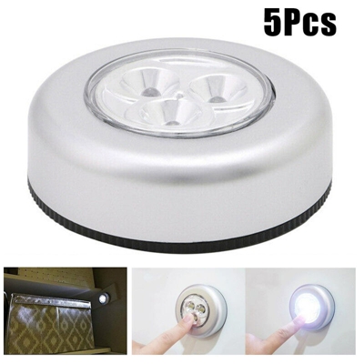 5pcs 3LED luce notturna creativa camera da letto comodino armadio riflettore senza batteria