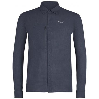 M Minicheck 2 Dry L / s Shirt Camicia Manica Lunga Da Trekking - Uomo Taglia L