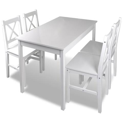 Set da Pranzo 5 pz Bianco
