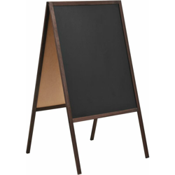 Lavagna Bifacciale con Cavalletto in Legno di Cedro 60x80 cm - Nero - Youthup características