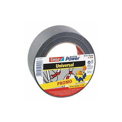 tesa extra Power Universal 56396-00000-00 - Nastro adesivo universale, colore: argento, da 30 m x 50 mm