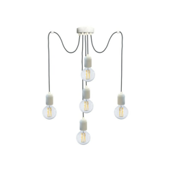 Sospensione Elaide 5Xe27 3Mt Montatura Verniciata Bianco Diam.16-H.8-L.250 precio