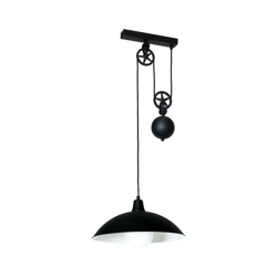 Lampada a Sospensione Perseus - Lampadario - da Soffitto - Nero in Metallo, 37 x 37 x 120 cm, 1 x E27, 60W precio
