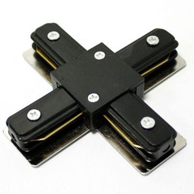 BeMatik - Giunzione Unione Quad ferroviarie Luce di soffitto-rail 1 via nero