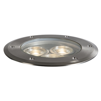 + Faretto da incasso da terra tribus gl - Moderno - Acciaio inossidabile - Acciaio - Tondo/Cilindro Max. 3 x Watt - Qazqa