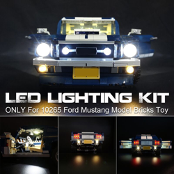 Illuminazione a led solo per 10265 Ford Mustang Model Bricks Toy alimentato da USB en oferta
