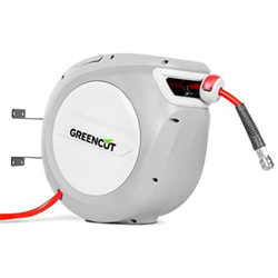 Greencut - Tubo dell'aria MNA100 10 m. Avvolgitore automatico e supporto girevole a 180º per la parete. Pressione di lavoro 8 bar. Tubo flessibile di precio
