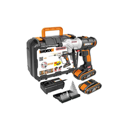 Worx W176.3 Trapano Avvitatore Switchdriver con Mandrino Rotante, con 2 Batterie 20V en oferta