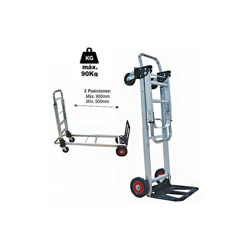 Global - Carrello a pianale Brico | carico massimo di 90 kg. 150 mm ruote impinchables | Trasporto merci carrello en oferta