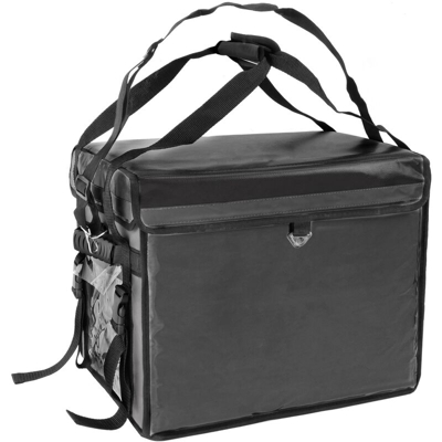 CityBAG - Zaino isotermico 45 x 35 x 33 cm nero per la consegna di ordini alimentari da moto e bicicletta
