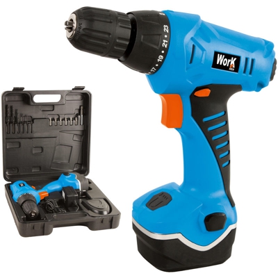 Work Men - WORKMEN WPRT18LI-BM - Trapano avvitatore con batteria al litio (Li-Ion) 18V