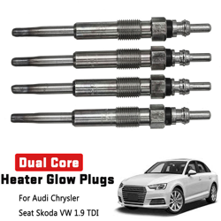 4x candelette diesel per Audi Chrysler Seat Skoda VW 1.9 TDI en oferta