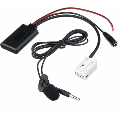 Adattatore AUX Cavo audio Bluetooth Microfono per Mercedes Audio 20 30 50