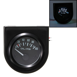 Manometro pressione olio 2 `` 52mm 12V LED per auto manometro olio 0-100 PSI en oferta