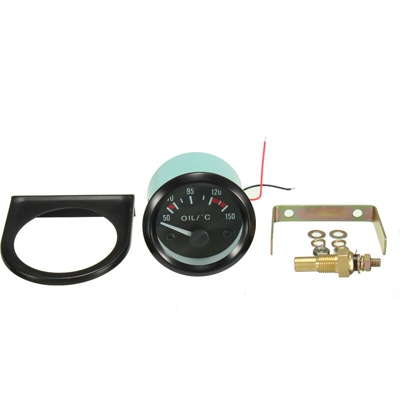 Indicatore di temperatura a LED digitale da 2 `` 52mm Indicatore di olio universale per auto 50-150 & # 8451;