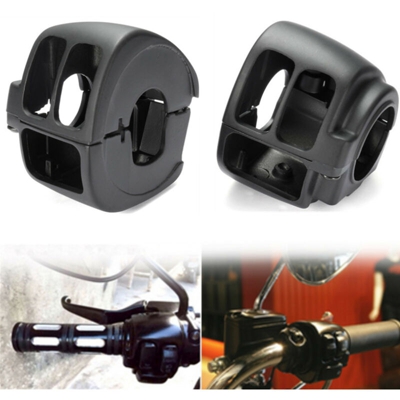 Alloggiamento interruttore interruttore nero 2X per Harley Sportster Dyna Softail V-Rod