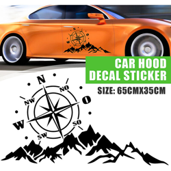Autoadesivo del corpo del cappuccio della decalcomania 65x35cm per il camion dell'automobile della jeep nera características