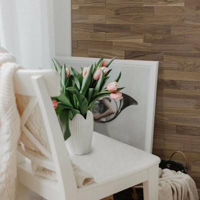 Rivestimiento Murale Di Legno Rovere Natura Pannelli in Legno 200mm | 1m²